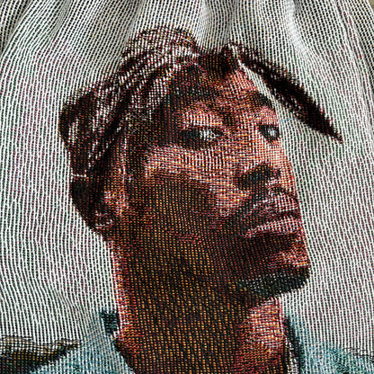 BLUE 2PAC TAPESTRY SHORTS