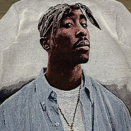 BLUE 2PAC TAPESTRY TEE