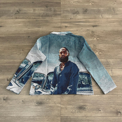 BLUE NIP TAPESTRY JACKET