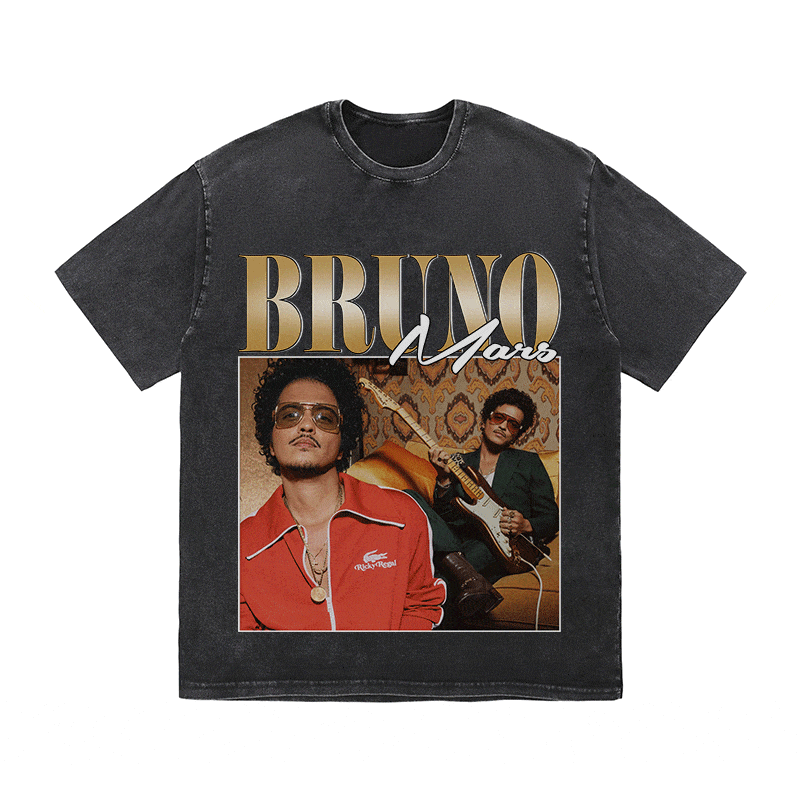 RDMCLOTHINGART tapestry hoodie BRUNO MARS HEAVY WEIGHT COTTON TEE-8854