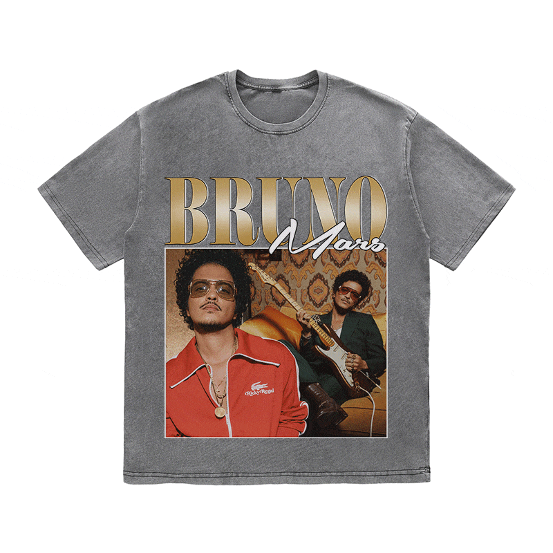 RDMCLOTHINGART tapestry hoodie BRUNO MARS HEAVY WEIGHT COTTON TEE-8854