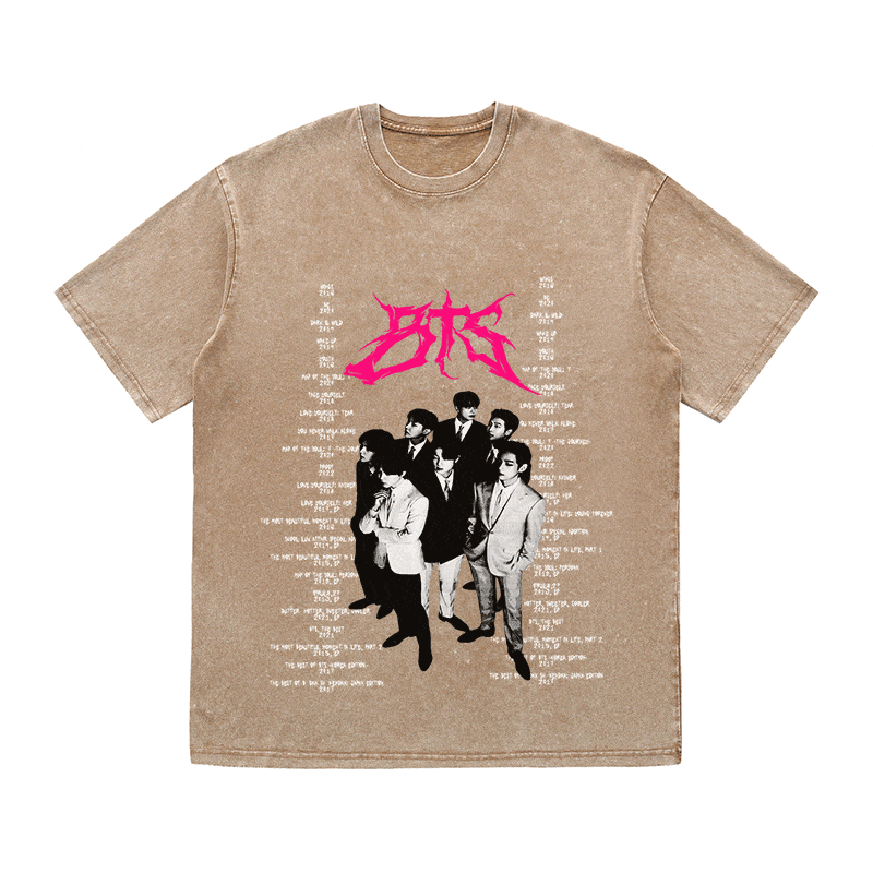 RDMCLOTHINGART tapestry hoodie BTS HEAVY WEIGHT COTTON TEE-8899