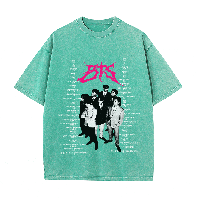 RDMCLOTHINGART tapestry hoodie BTS HEAVY WEIGHT COTTON TEE-8899