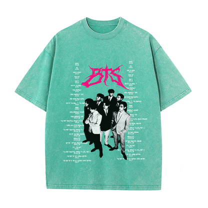 RDMCLOTHINGART tapestry hoodie BTS HEAVY WEIGHT COTTON TEE-8899