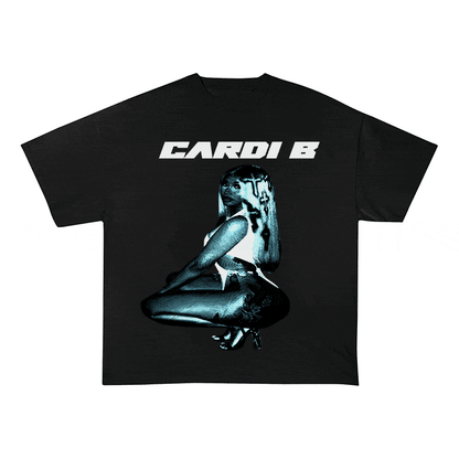 RDMCLOTHINGART tapestry hoodie CARDI B HEAVY WEIGHT COTTON TEE-8875