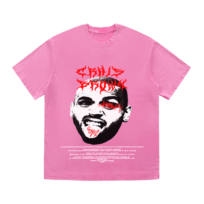 RDMCLOTHINGART tapestry hoodie CHRIS BROWN HEAVY WEIGHT COTTON TEE-8926