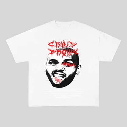RDMCLOTHINGART tapestry hoodie CHRIS BROWN HEAVY WEIGHT COTTON TEE-8926