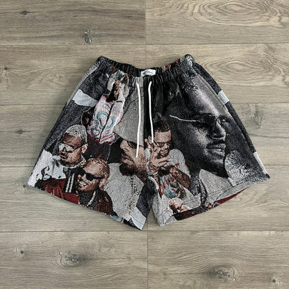 CHRIS BROWN V2 TAPESTRY SHORTS