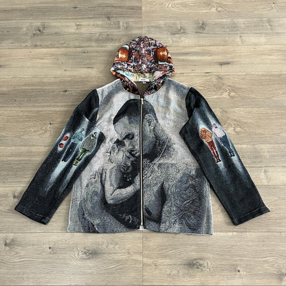 CHRIS BROWN V3 TAPESTRY HOODIE