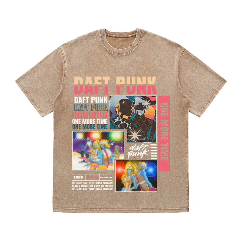 RDMCLOTHINGART tapestry hoodie DAFT PUNK HEAVY WEIGHT COTTON TEE-8993