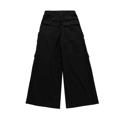 DESIGN RELAXED FIT FLARED  PANTS-6005
