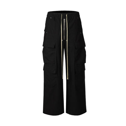 DESIGN RELAXED FIT FLARED  PANTS-6005