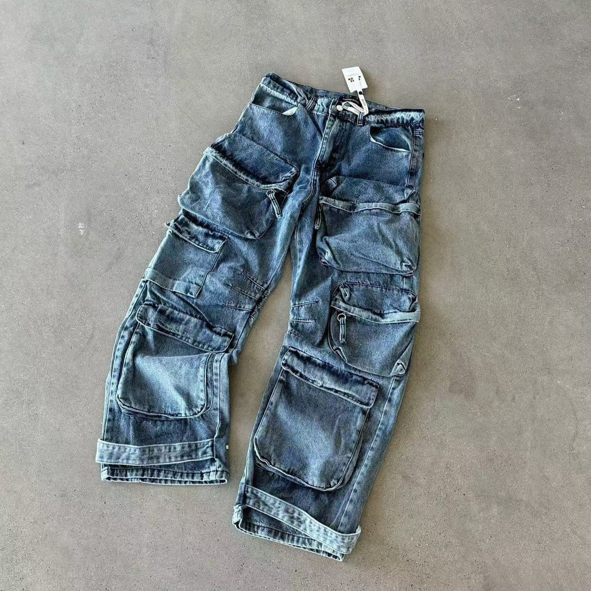 DESIGNER HEAVY CARGO PANTS-8033