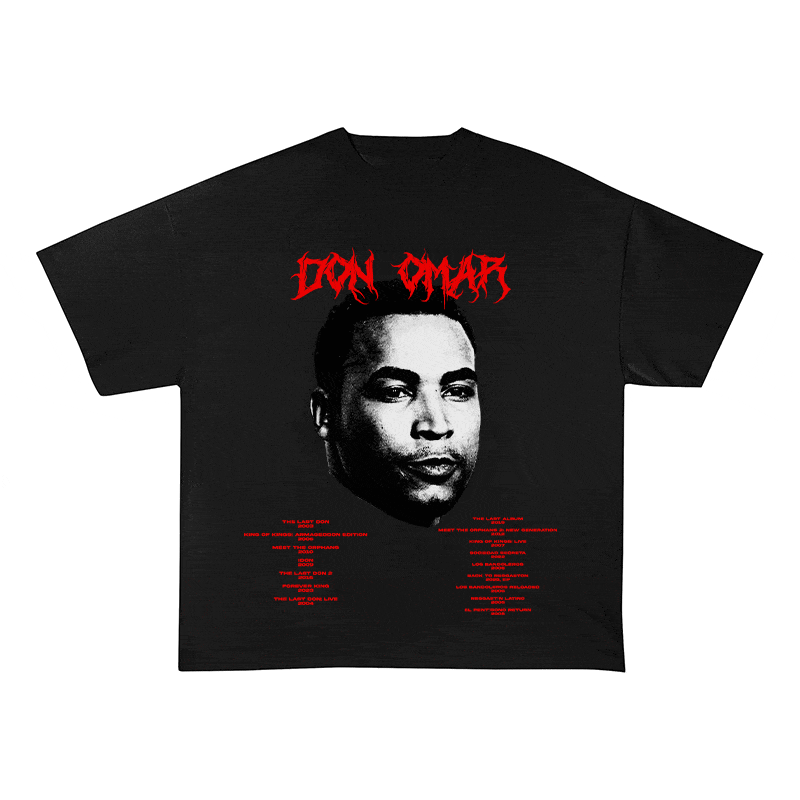 RDMCLOTHINGART tapestry hoodie DON OMAR HEAVY WEIGHT COTTON TEE-8928