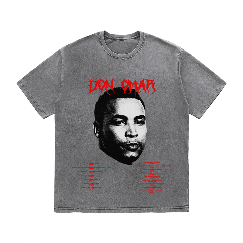 RDMCLOTHINGART tapestry hoodie DON OMAR HEAVY WEIGHT COTTON TEE-8928