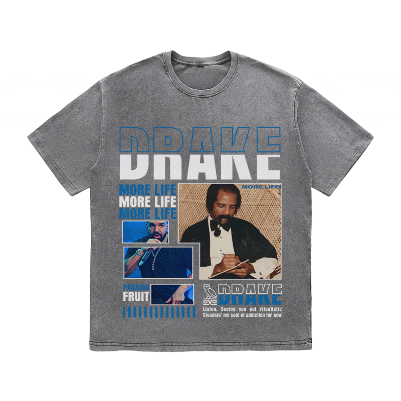 RDMCLOTHINGART tapestry hoodie DRAKE HEAVY WEIGHT COTTON TEE-8994