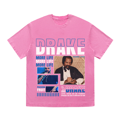 RDMCLOTHINGART tapestry hoodie DRAKE HEAVY WEIGHT COTTON TEE-8994
