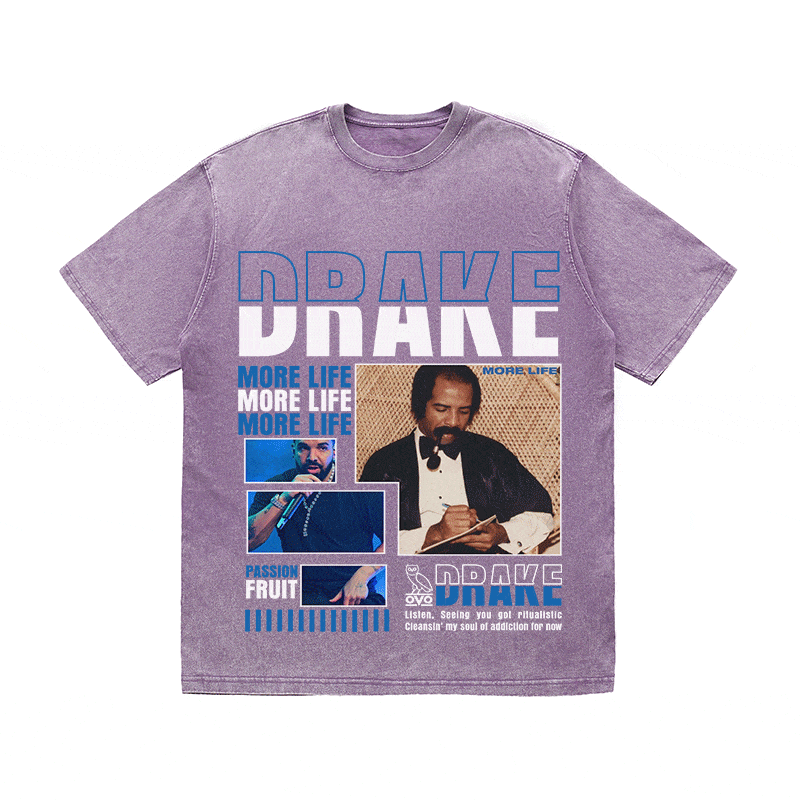 RDMCLOTHINGART tapestry hoodie DRAKE HEAVY WEIGHT COTTON TEE-8994