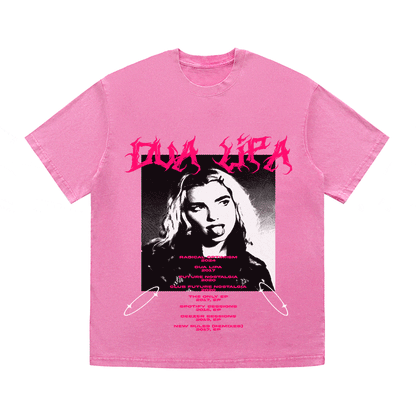 RDMCLOTHINGART tapestry hoodie DUA LIPA HEAVY WEIGHT COTTON TEE-8900
