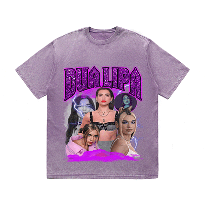 DUA LIPA HEAVY WEIGHT COTTON TEE-9122