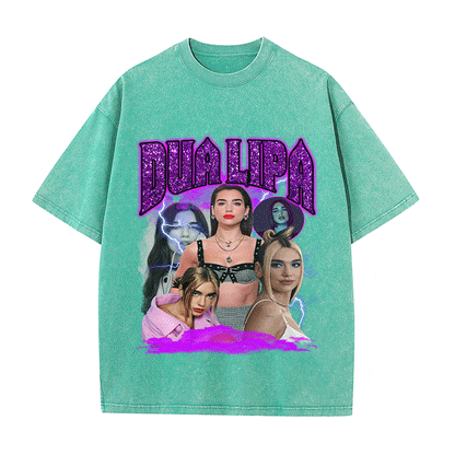 DUA LIPA HEAVY WEIGHT COTTON TEE-9122