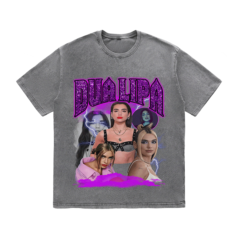 DUA LIPA HEAVY WEIGHT COTTON TEE-9122