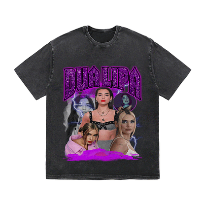 DUA LIPA HEAVY WEIGHT COTTON TEE-9122