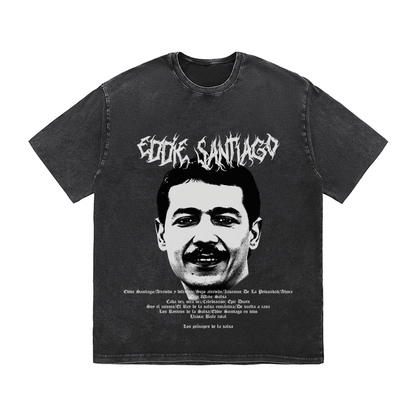 RDMCLOTHINGART tapestry hoodie EDDIE SANTIAGO HEAVY WEIGHT COTTON TEE-8930