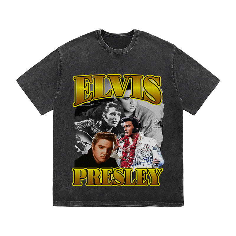 ELVIS HEAVY WEIGHT COTTON TEE-9124