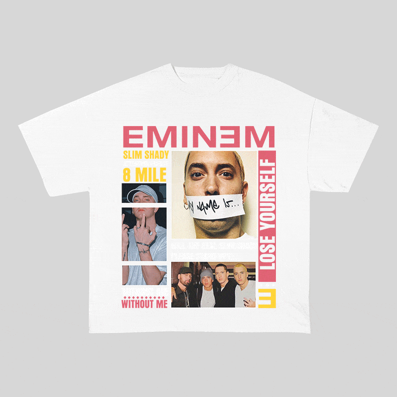 RDMCLOTHINGART tapestry hoodie EMINEM HEAVY WEIGHT COTTON TEE-8996