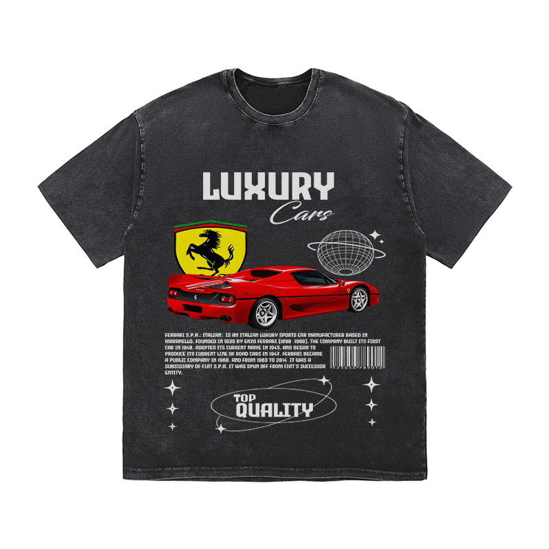FERRARI HEAVY WEIGHT COTTON TEE-9094
