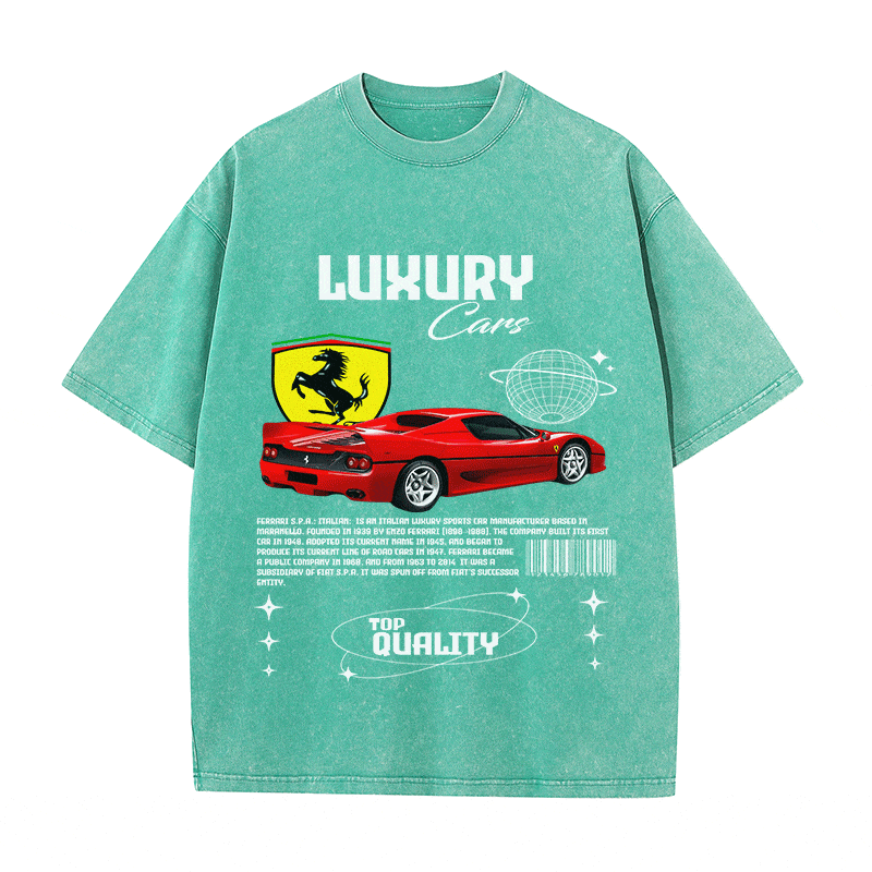 FERRARI HEAVY WEIGHT COTTON TEE-9094