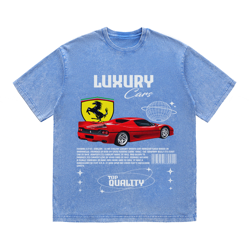 FERRARI HEAVY WEIGHT COTTON TEE-9094