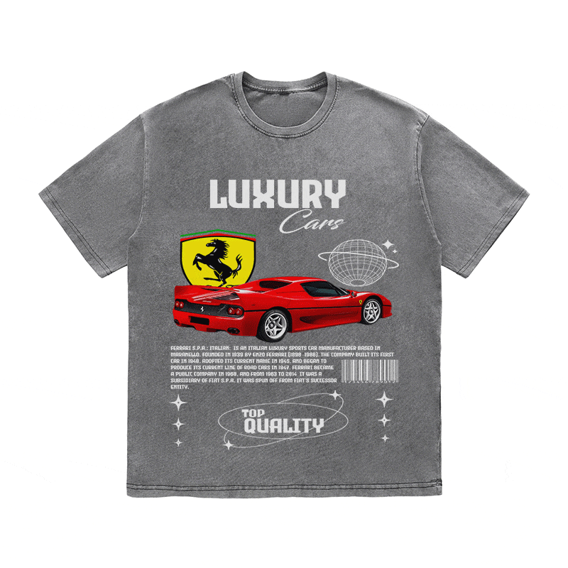 FERRARI HEAVY WEIGHT COTTON TEE-9094