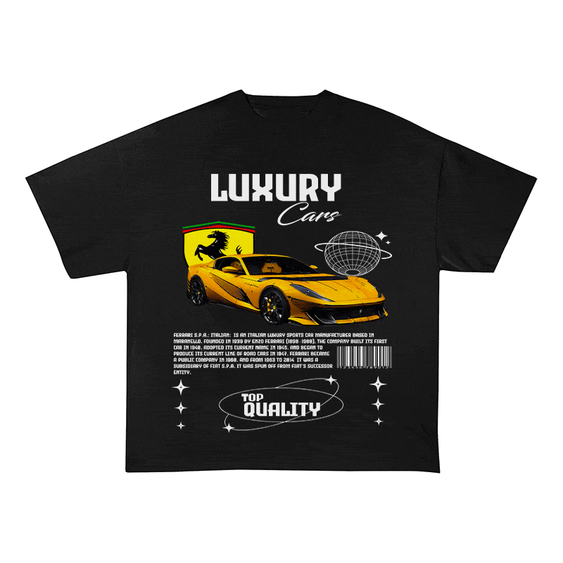 FERRARI HEAVY WEIGHT COTTON TEE-9095