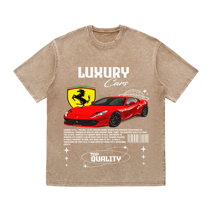 FERRARI HEAVY WEIGHT COTTON TEE-9096