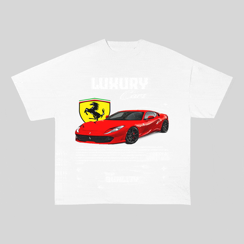 FERRARI HEAVY WEIGHT COTTON TEE-9096