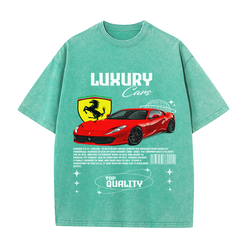 FERRARI HEAVY WEIGHT COTTON TEE-9096