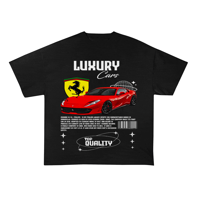 FERRARI HEAVY WEIGHT COTTON TEE-9096