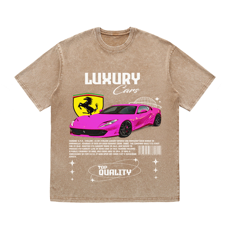 FERRARI HEAVY WEIGHT COTTON TEE-9097