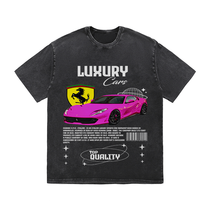 FERRARI HEAVY WEIGHT COTTON TEE-9097