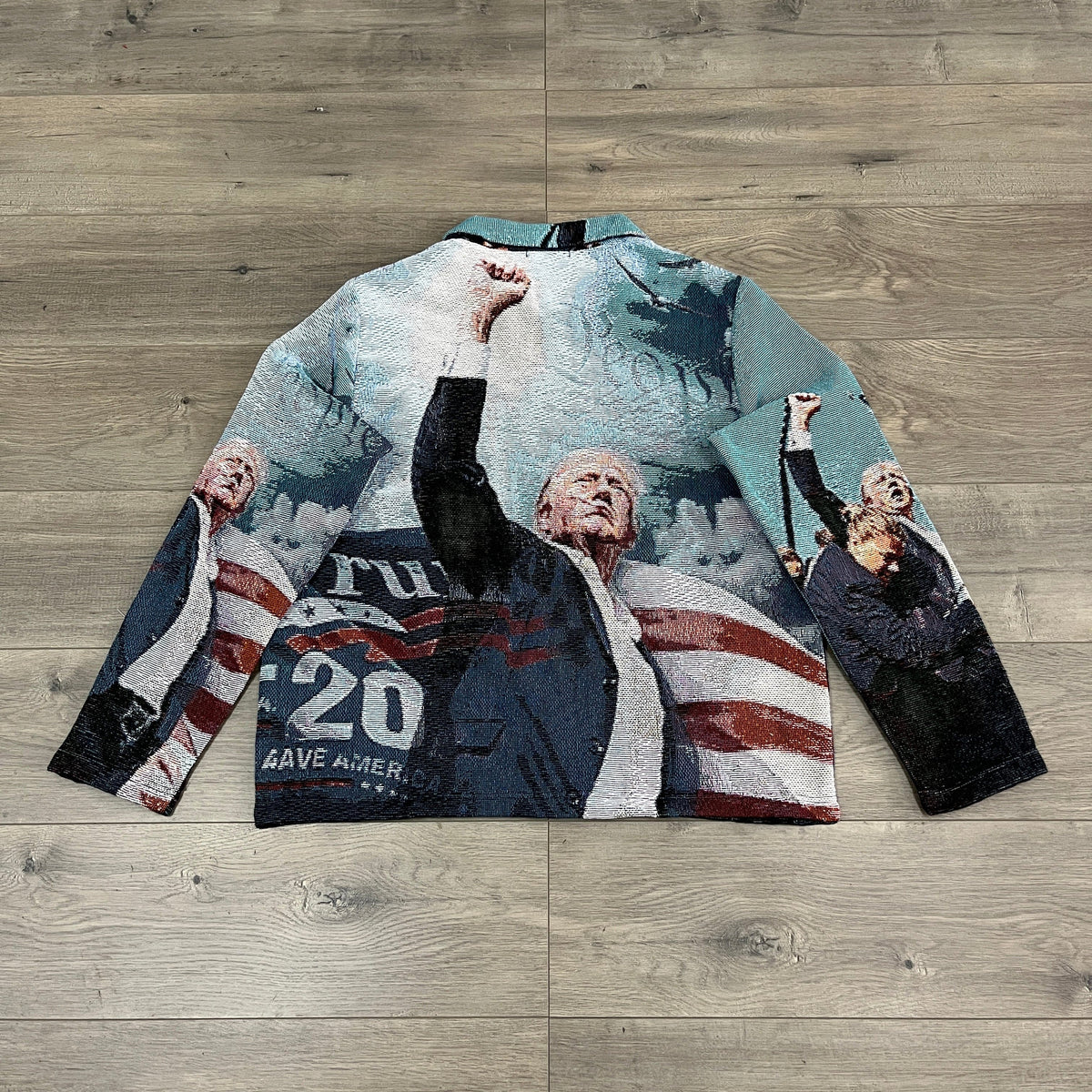 FIGHT US TAPESTRY JACKET