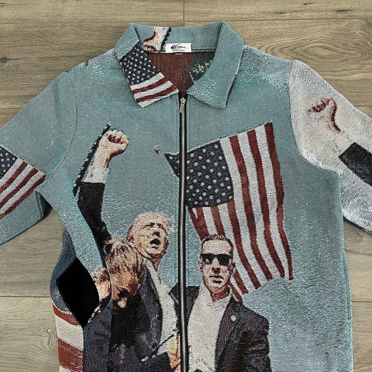FIGHT US TAPESTRY JACKET