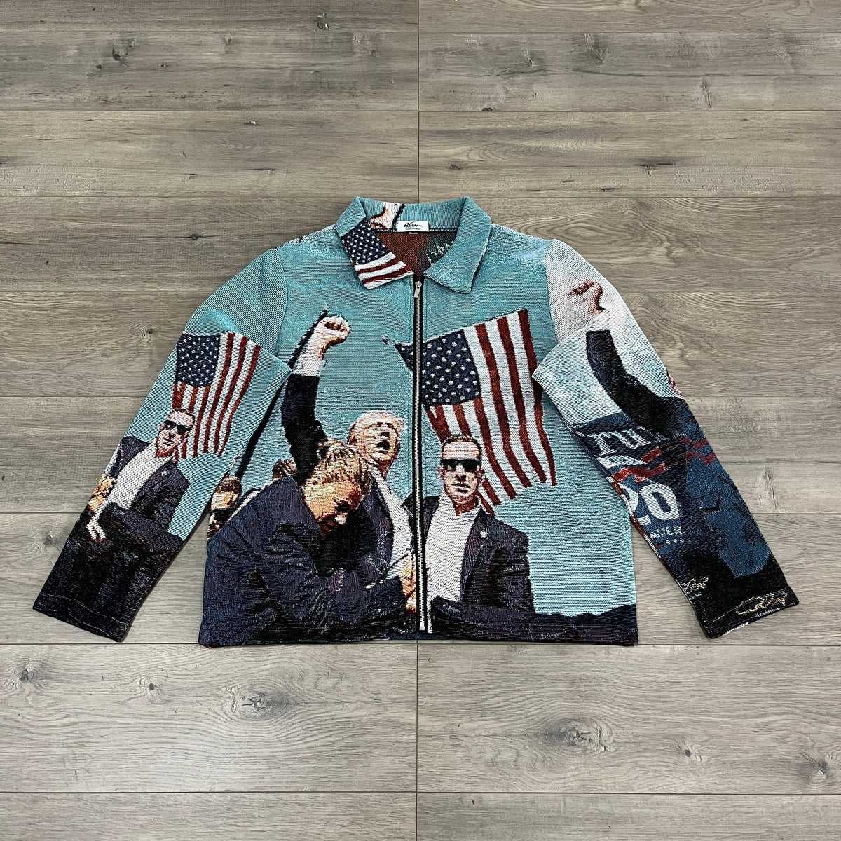 FIGHT US TAPESTRY JACKET