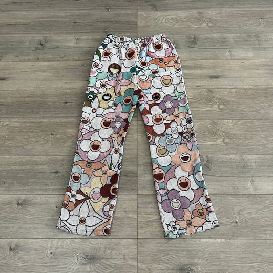 FLOWER TAPESTRY PANTS-98372