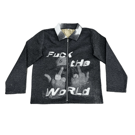 FXXK THE WORLD TAPESTRY JACKET