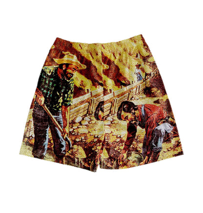 GOLDEN LIFE TAPESTRY SHORTS