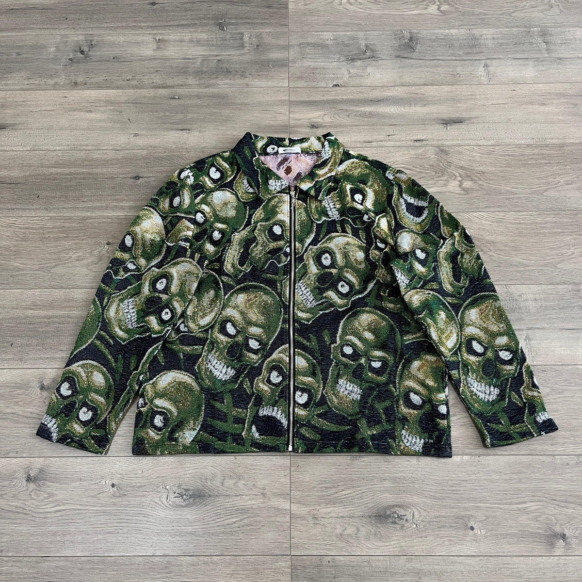GREEN SKULL Tapestry JACKET
