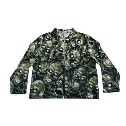 GREEN SKULL Tapestry JACKET
