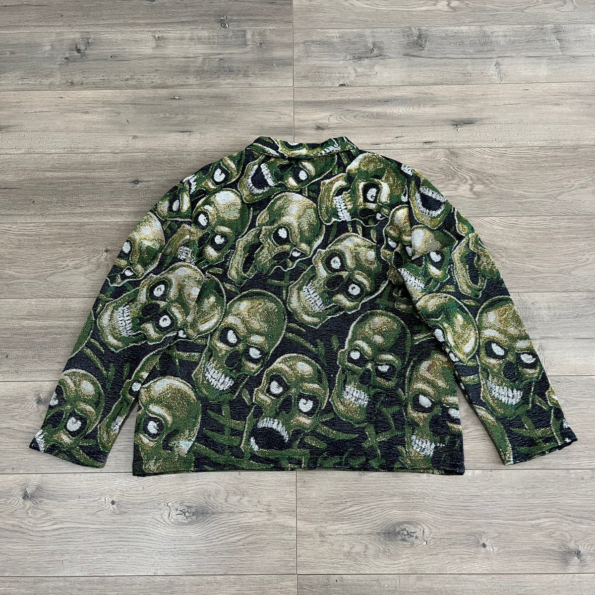 GREEN SKULL Tapestry JACKET